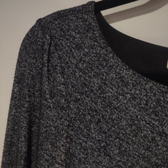 Loft Grey Long Sleeve Midi Dress Size Small - Picture 6 of 7